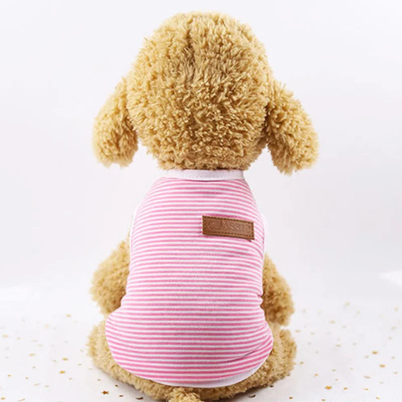 Cute Stripe Cat Vest Shirt Classic Pet Clothes for Cats Ropa Para Gato Katten Kleding Kedi Giyim Cats Clothing for Pets Outfit