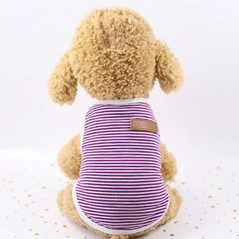 Cute Stripe Cat Vest Shirt Classic Pet Clothes for Cats Ropa Para Gato Katten Kleding Kedi Giyim Cats Clothing for Pets Outfit