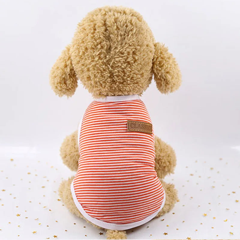 Cute Stripe Cat Vest Shirt Classic Pet Clothes for Cats Ropa Para Gato Katten Kleding Kedi Giyim Cats Clothing for Pets Outfit