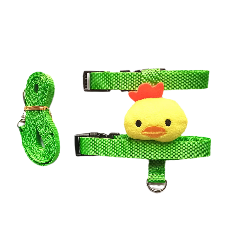 Cartoon Rabbit Harness and Leash Set Walking Adjustable Pet Harnesses for Small Animals Bunny Guinea Pig mascotas Accessories