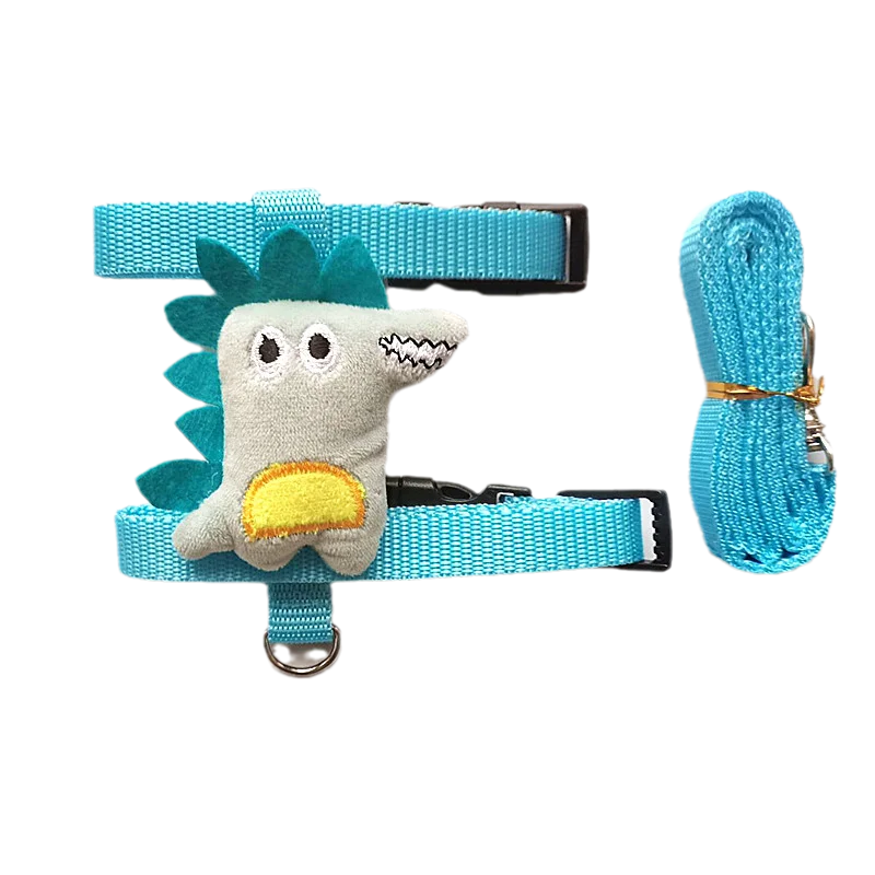 Cartoon Rabbit Harness and Leash Set Walking Adjustable Pet Harnesses for Small Animals Bunny Guinea Pig mascotas Accessories